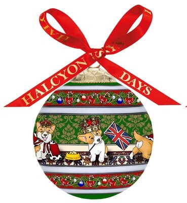 Halcyon Days Corgi at Christmas 3 Inch Bauble Ornament BCCAC09XBN, MPN: BCCAC09XBN, 5056327807742