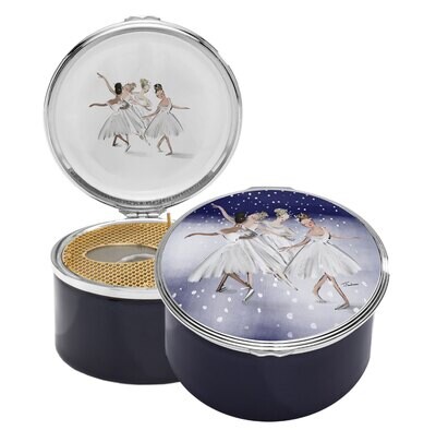 Halcyon Days Waltz of the Snowflakes �Nutcracker Waltz of the Flowers� Musical Enamel Box ENWOS0151…