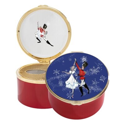Halcyon Days TR Clara &amp; Hans The Nutcracker Prince &#39;The Nutcracker March&#39; Musical Enamel Box ENTCH0…