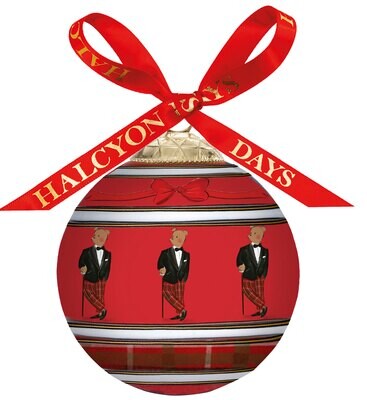 Halcyon Days TR Hal the Bear Red 3 Inch Bauble Ornament BCHAC06XBN, MPN: BCHAC06XBN, 5056327807735