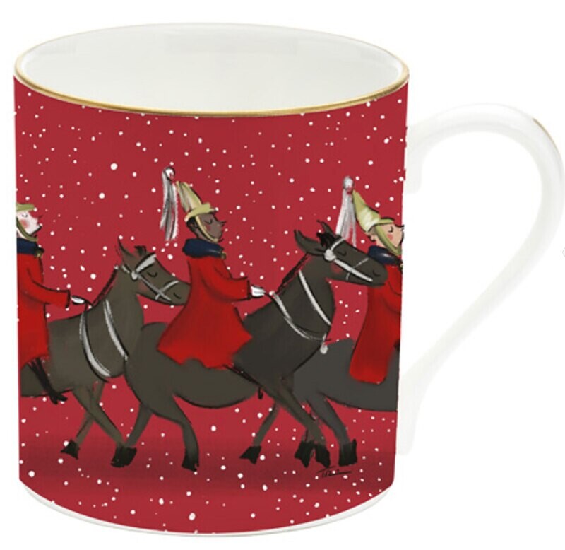 Halcyon Days TR Life Guards in the Snow Mug Red BCTLS06MGG