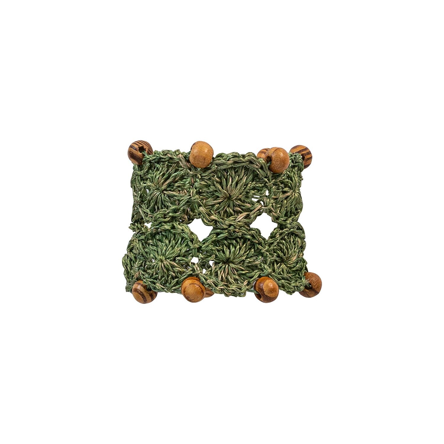 Juliska Macrame Green Napkin Ring LR74/21, MPN: LR74/21, 810090269795