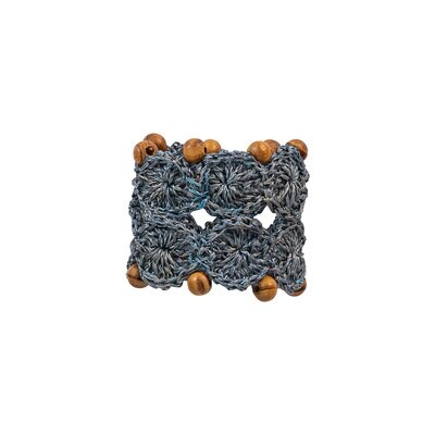 Juliska Macrame Chambray Napkin Ring LR74/47, MPN: LR74/47, 810090269771