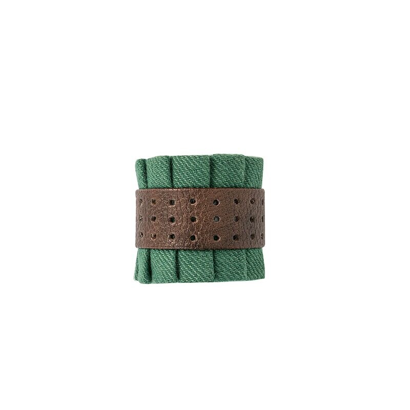 Juliska Ruffle Green Wool Napkin Ring LR71/29