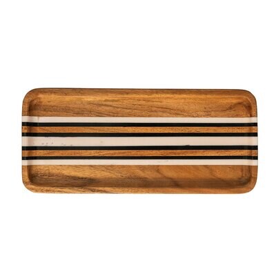 Juliska Stonewood Stripe Rectangle Tray ST01/390, MPN: ST01/390, 810090264981