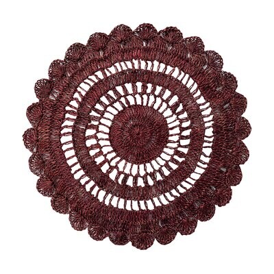 Juliska Macrame Cranberry Placemat LM56/74, MPN: LM56/74, 810090265247