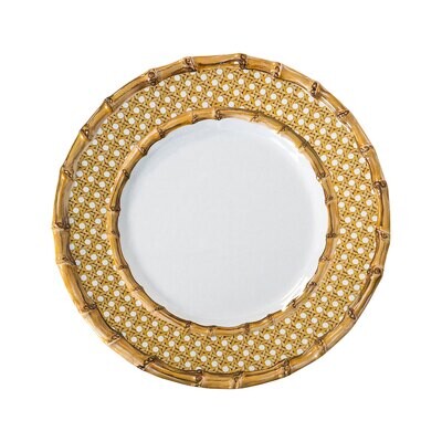 Juliska Bamboo Caning Melamine Dessert Salad Plate BBM02/34, MPN: BBM02/34, 810113170565