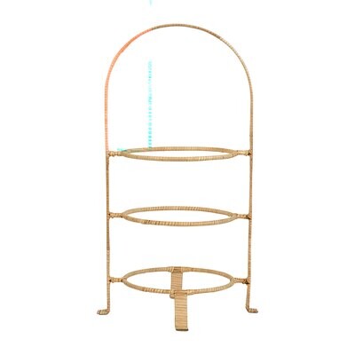 Juliska Provence Rattan Whitewash Three Tiered Plate Server RT31/10, MPN: RT31/10, 810090269504