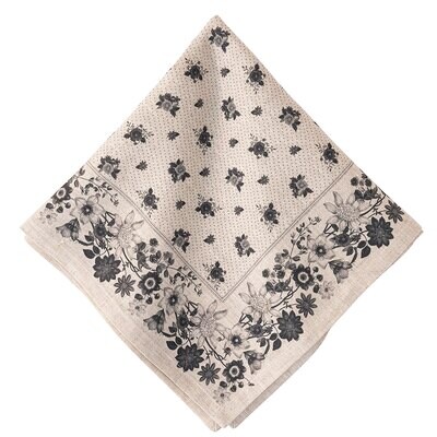 Juliska Mirabelle Noir Linen Napkin LB90/94, MPN: LB90/94, 810090266862