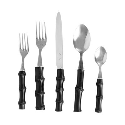 Juliska Bamboo Black 5 Piece Set JF5P/03, MPN: JF5P/03, 810090265834