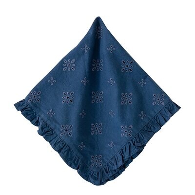 Juliska Eyelet Navy Napkin LB91/46, MPN: LB91/46, 810090269559