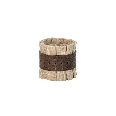 Juliska Ruffle Natural Linen Napkin Ring LR71/38, MPN: LR71/38, 810090265346
