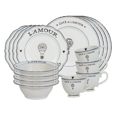 Juliska L&#39;Amour Toujours 16 Piece Set LT200SET/10, MPN: LT200SET/10, 810090266756