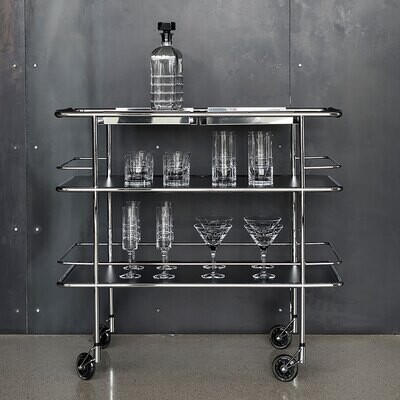 Orrefors Street Bar Cart 53-Piece Set 6000900, MPN: 6000900, 7319660009005