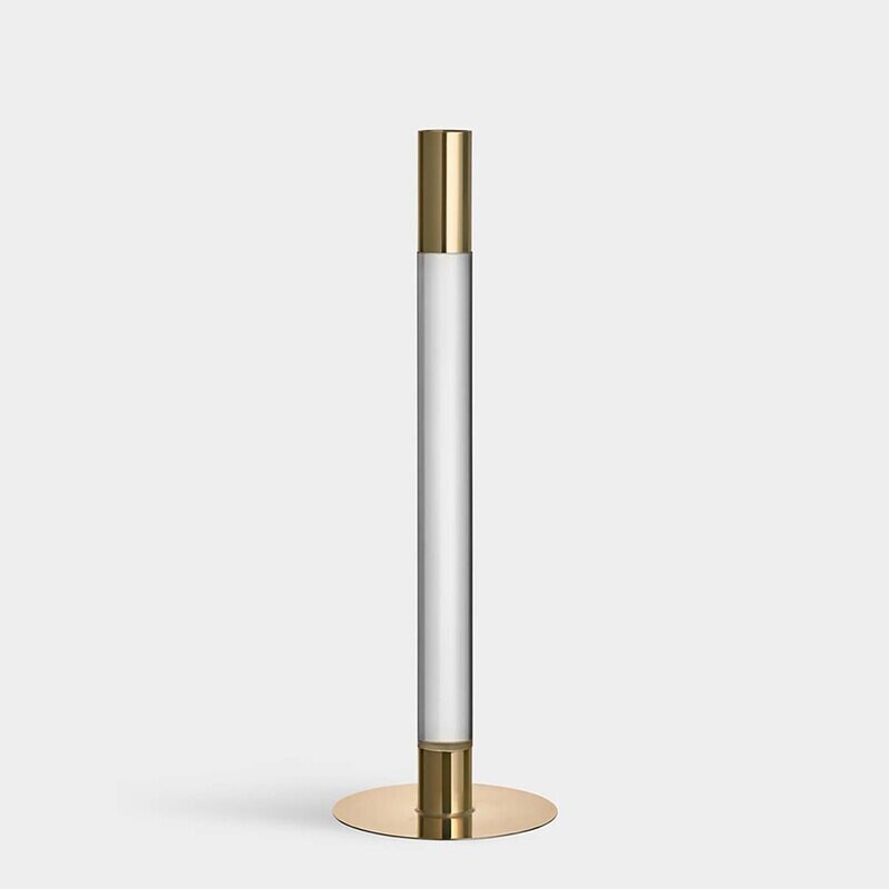 Orrefors Lumiere Candlestick Gold Large 6298867