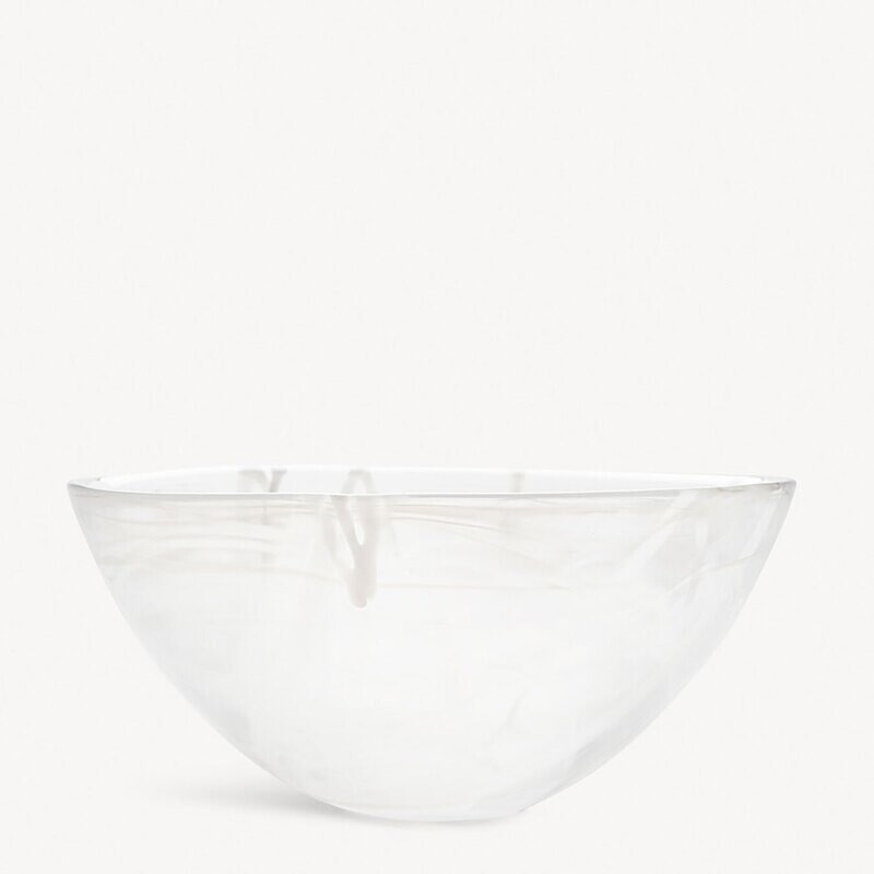 Kosta Boda Contrast Bowl White White Large 7052206