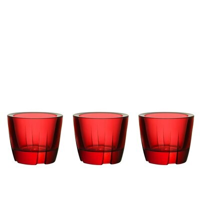 Kosta Boda Bruk Red Votive 3-Pack 7061631, MPN: 7061631, 7321646041756