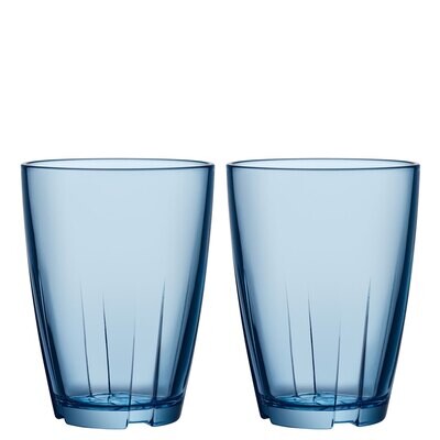 Kosta Boda Bruk Tumbler Water Blue Large 2-Pack 7091613, MPN: 7091613, 7321646023004