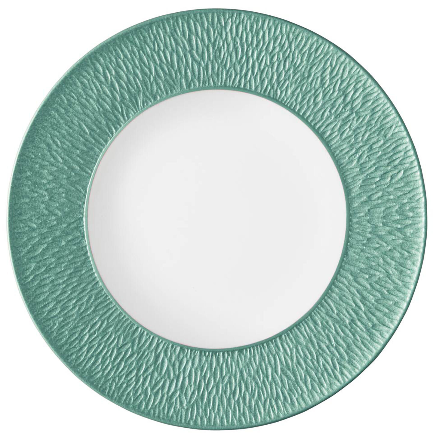 Raynaud Limoges Mineral Irise Turquoise Deep plate with engraved rim 10.6299 0347-23-250027, MPN: 0…