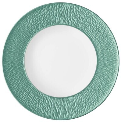 Raynaud Limoges Mineral Irise Turquoise Deep plate with engraved rim 10.6299 0347-23-250027, MPN: 0…