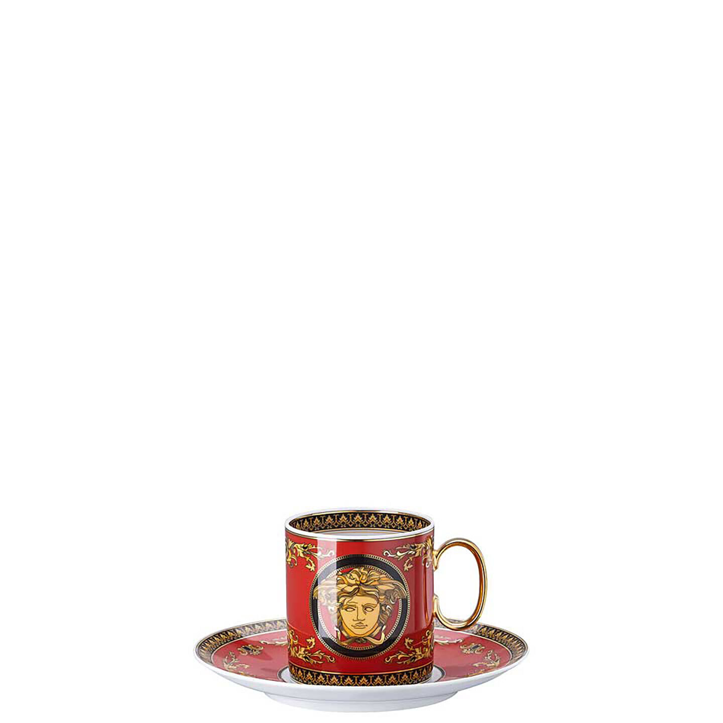 Versace Medusa Red Modern Coffee Cup &amp; Saucer 19335-409605-14740, MPN: 19335-409605-14740, 79095519…