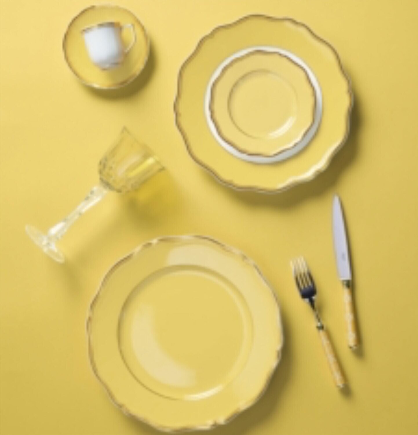 Raynaud Limoges Mazurka Or Yellow Petit four stand 8.7 in 0867-01-515022, MPN: 0867-01-515022,