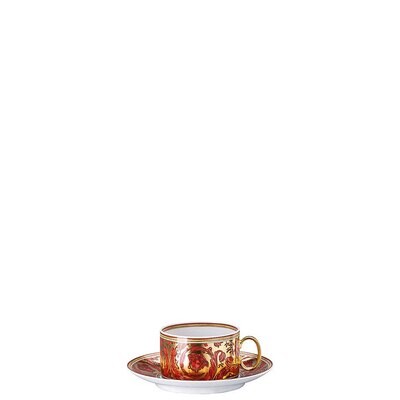 Versace Medusa Garland Red Tea Cup &amp; Saucer 19335-409958-14640, MPN: 19335-409958-14640, 7909551923…