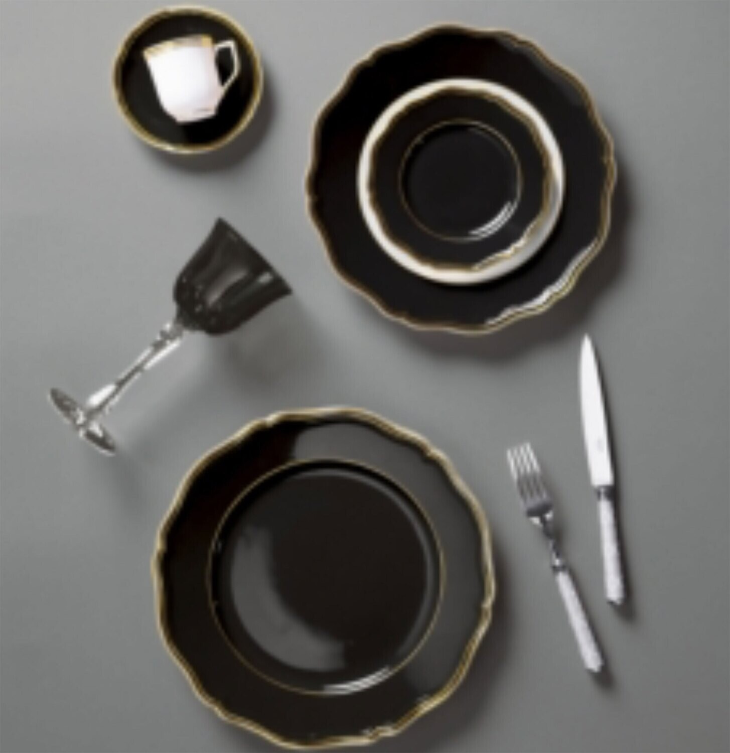 Raynaud Limoges Mazurka Or Black Coffee Saucer 5.1 in 0868-01-355013, MPN: 0868-01-355013,