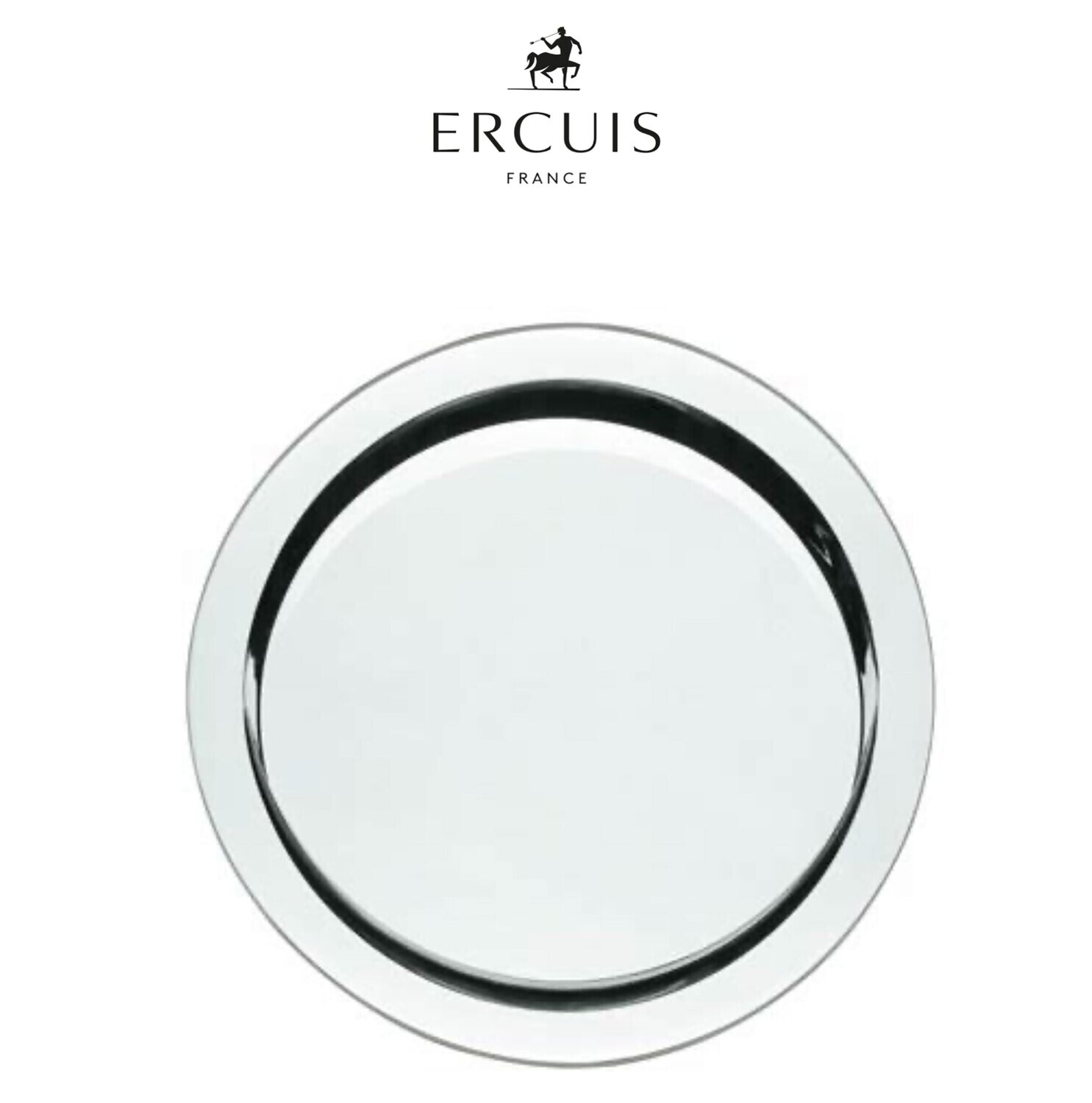 Ercuis France Saturne Round Tray Silver-plated 15 in-DIA F544460-35, MPN: F544460-35, 790955050204