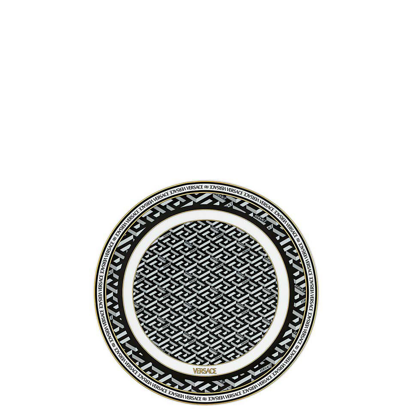 Versace La Greca Signature Black Lid Tray Trivet for Bowl 19335-403765-10552, MPN: 19335-403765-105…