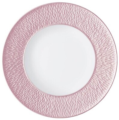Raynaud Limoges Mineral Irise Nacre Mother of Pearl Deep plate with engraved rim 10.6 in 0719-23-25…