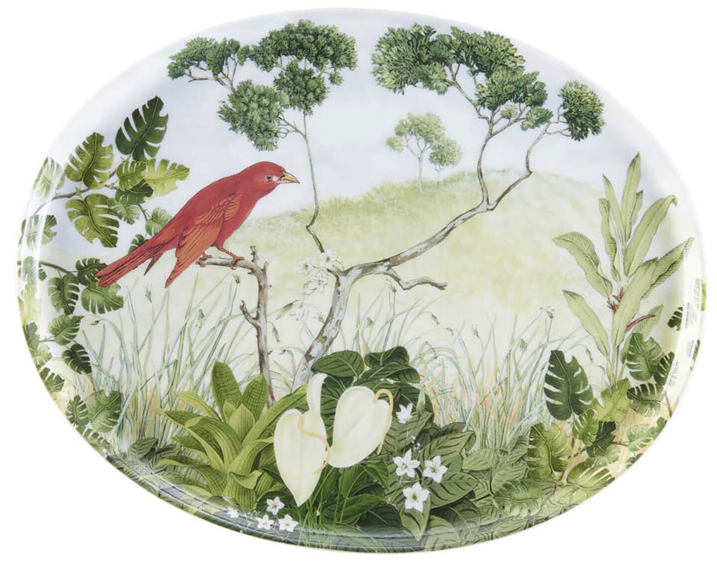 Raynaud Limoges Eden Oval tray red 8.2677 x 5.78739 in. 0933-33-619821, MPN: 0933-33-619821, 790955…