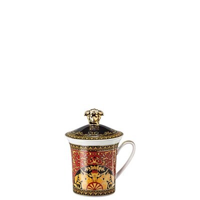 Versace 30 Years Medusa Red Mug with Lid 19315-409605-28700, MPN: 19315-409605-28700, 790955192690
