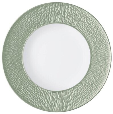 Raynaud Limoges Mineral Irise Celadon Deep plate with engraved rim 10.6 in 0718-23-250027, MPN: 071…