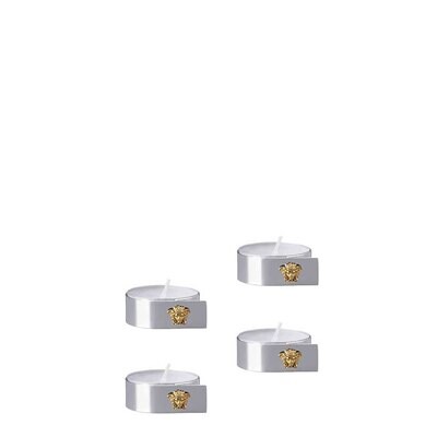 Versace Medusa Set of 4 Tea Light Silver-Gold 69201-321642-05885, MPN: 69201-321642-05885, 79095519…