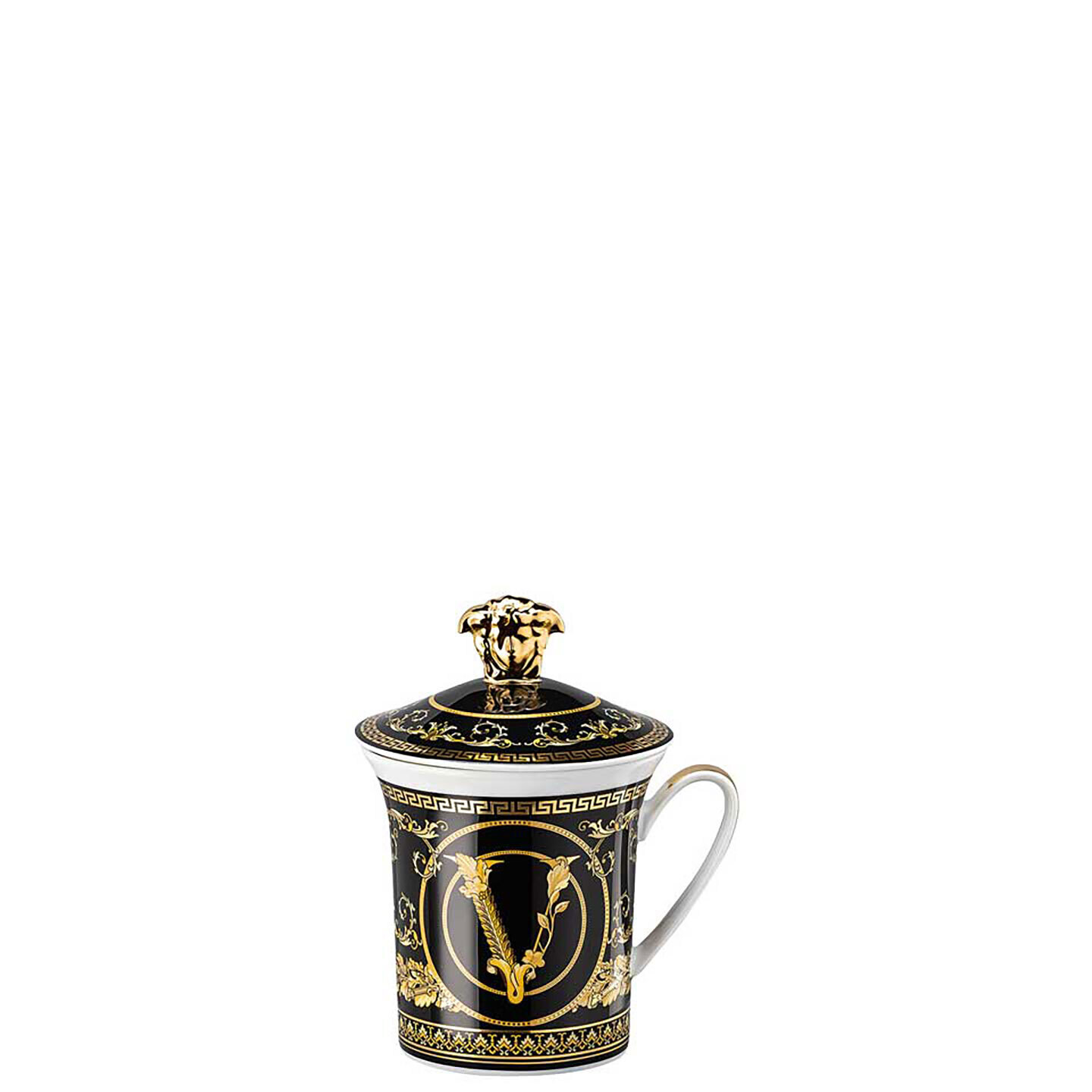 Versace 30 Years Virtus Gala Black Mug with Lid 19315-403729-28700