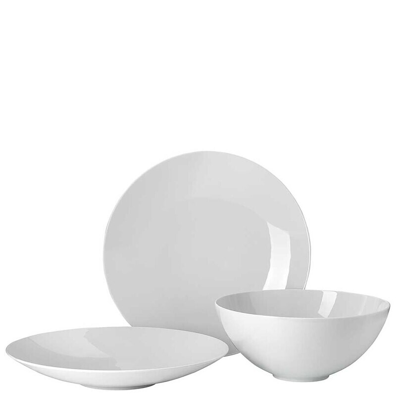 Rosenthal Tac 02 White Set 3 Pcs 2 X Allrounder Plate 11 In & Bowl Large 8 1 2 In 11280-800001-28715