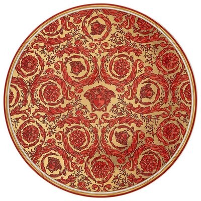 Versace Medusa Garland Red Christmas Plate11 3 4 in 19335-409958-20021, MPN: 19335-409958-20021, 79…