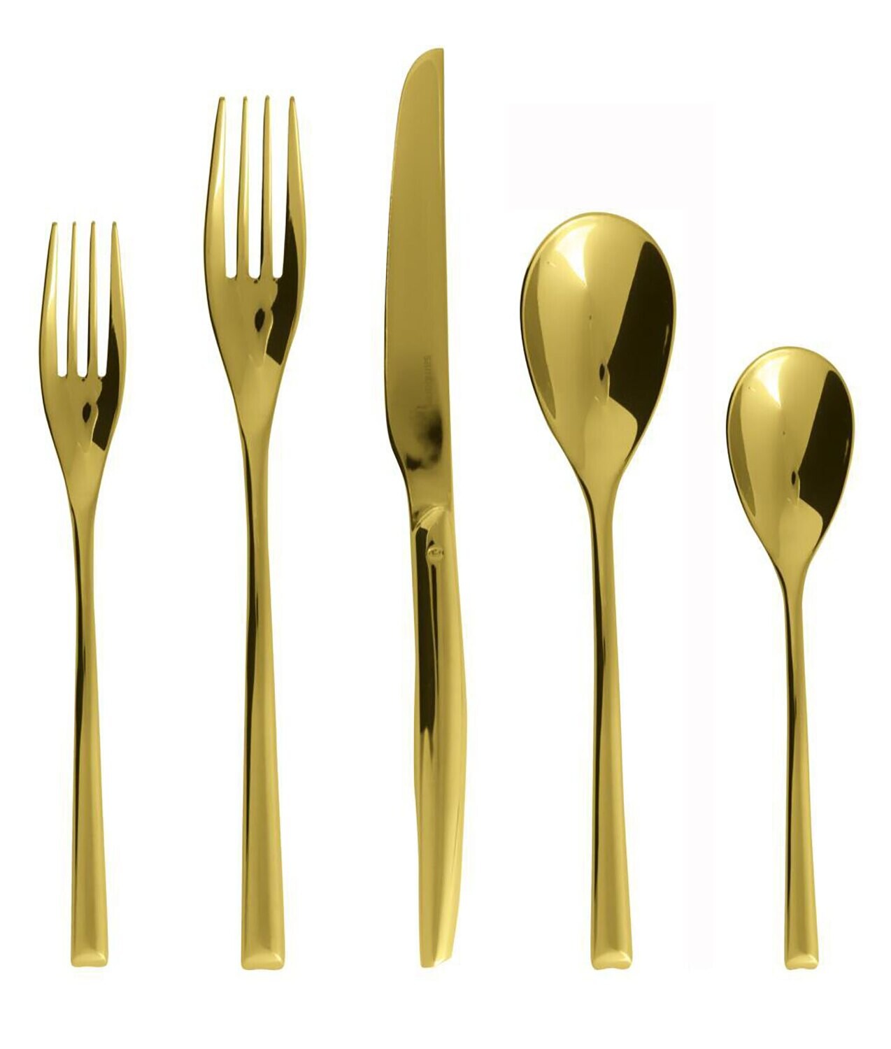 Sambonet H-Art Satin Gold dessert fork 52727GS26