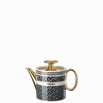 Versace La Greca Signature Black Tea Pot for Two 19335-403765-14220, MPN: 19335-403765-14220, 79095…