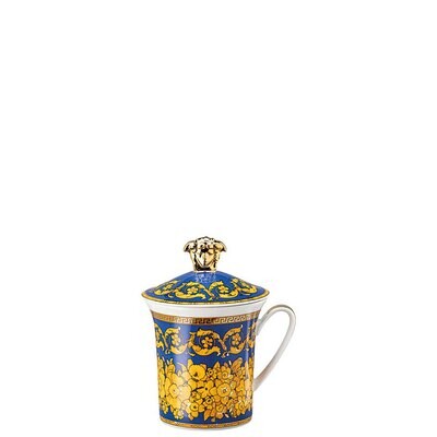 Versace 30 Years Floralia Blue Mug with Lid 19315-409976-28700, MPN: 19315-409976-28700, 7909551927…