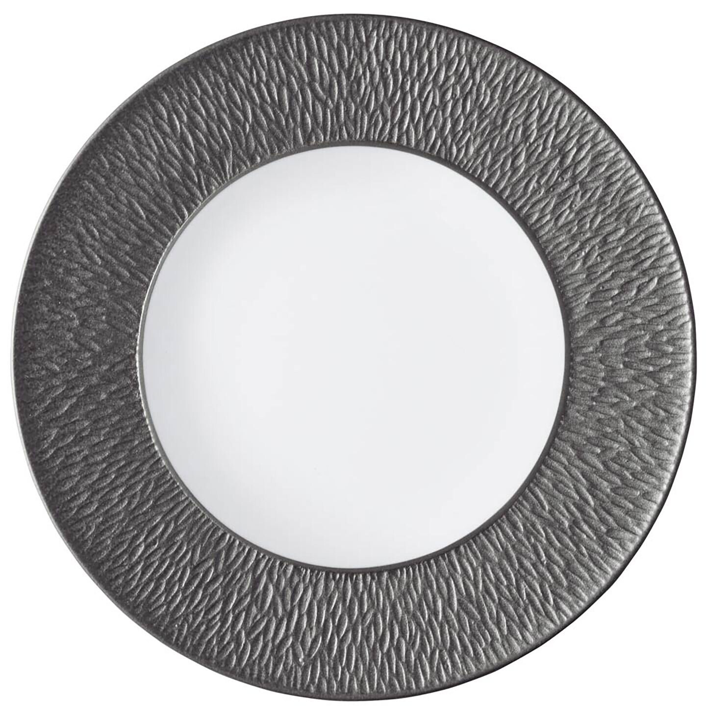 Raynaud Limoges Mineral Irise Dark Grey Oval platter 14.2 x 10.2 in 0339-24-502036
