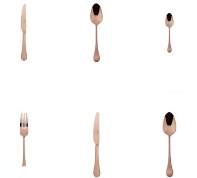 Sambonet Taormina PVD Copper 5 Pcs Place Setting S.H. 52766C93, MPN: 52766C93, 790955191228