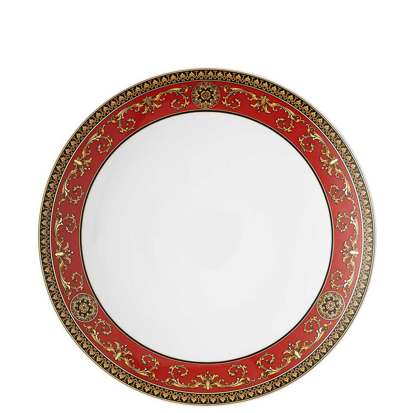 Versace Medusa Red Modern Gourmet Plate 19335-409605-10978