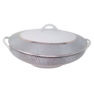 Royal Limoges Makassar Platinum Soup Tureen 60 oz P999-REC20576, MPN: P999-REC20576,