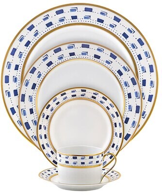 Royal Limoges La Bocca Bleu Oval Platter Large 15.75 Inch L414-REC20020, MPN: L414-REC20020,