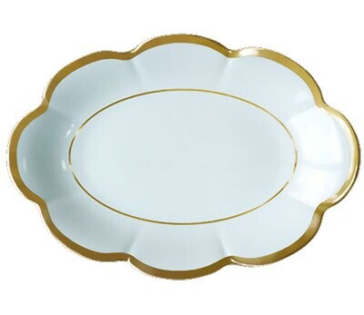 Royal Limoges Margaux Gold Relish Dish 9.5 Inch M220-NYM20775, MPN: M220-NYM20775,