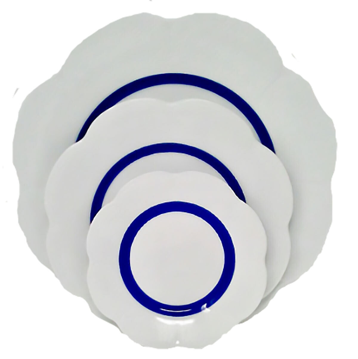 Royal Limoges Fleur'T Bleu Round Flat Platter 12 Inch L120-NYM20447