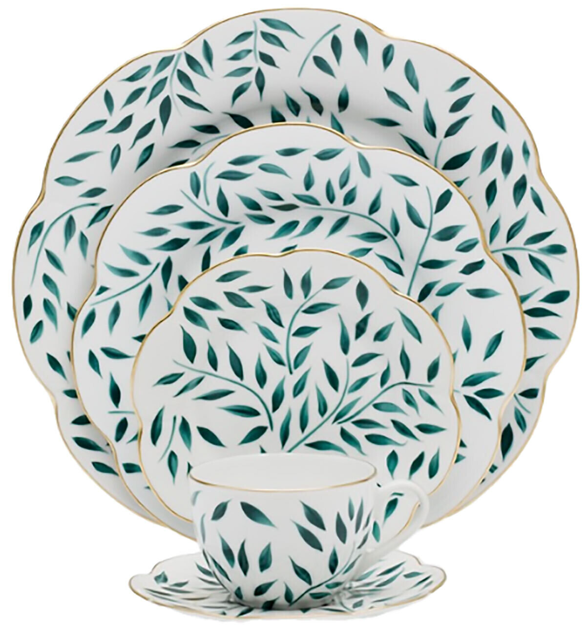 Royal Limoges Olivier Green Round Nymphea Vase - Large 4.3 Inch XV19-DIV12010, MPN: XV19-DIV12010,