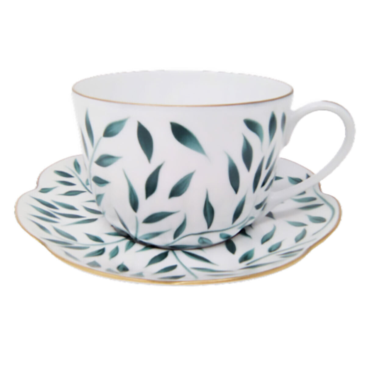 Royal Limoges Olivier Green Filet Green Breakfast Saucer T300-NYM12010V, MPN: T300-NYM12010V,